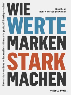 cover image of Wie Werte Marken stark machen